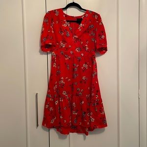 Jill JillStuart red floral dress